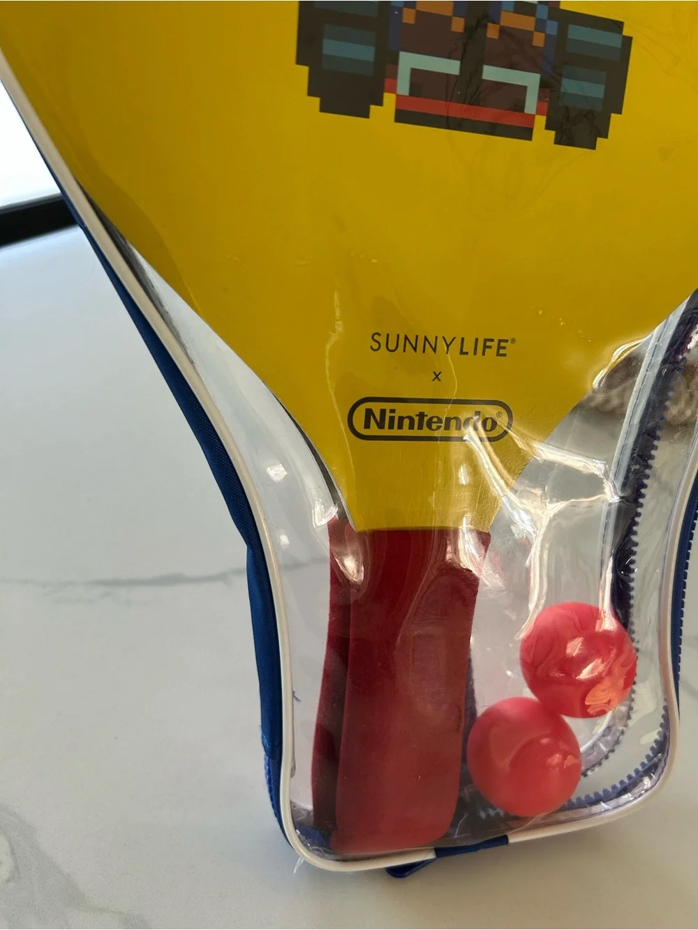 Sunny life Nintendo, Mario, Brothers, & Yoshi Paddle Ball Set - Yellow & Red